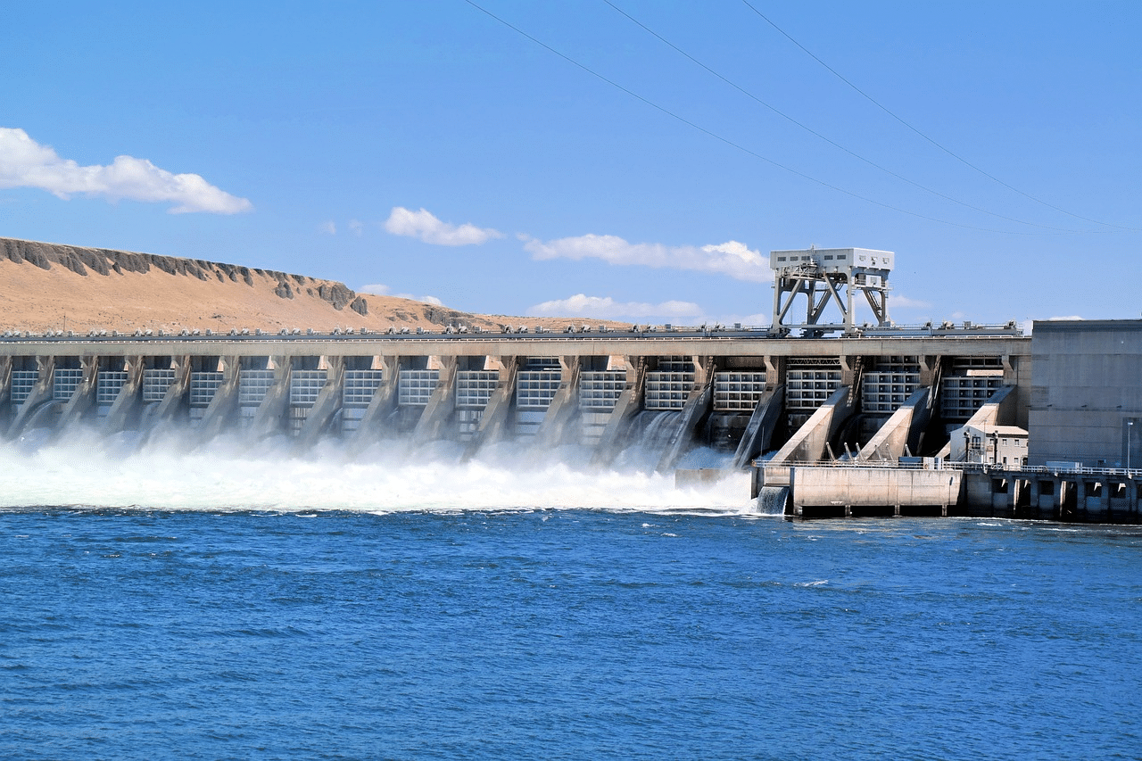 Investitionen in Wasser, ein Staudamm