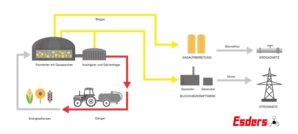 Funktionsweise Biogasanlage