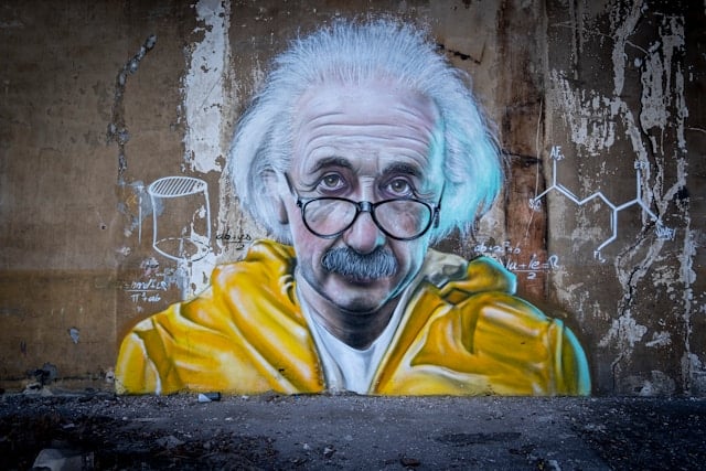 Albert Einstein Graffiti