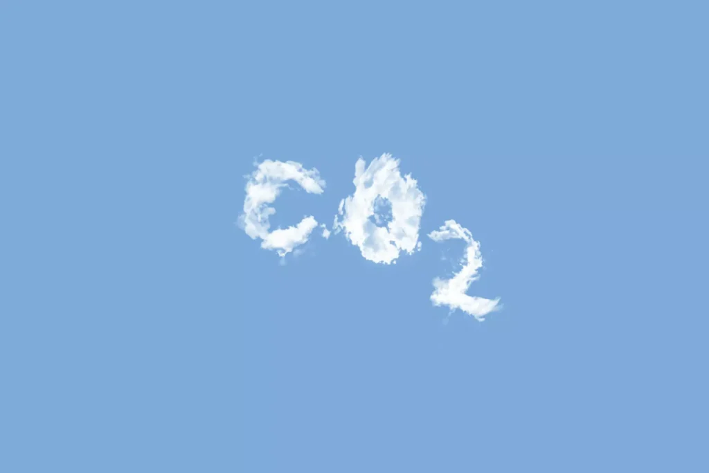 CO2 Emission im Himmel