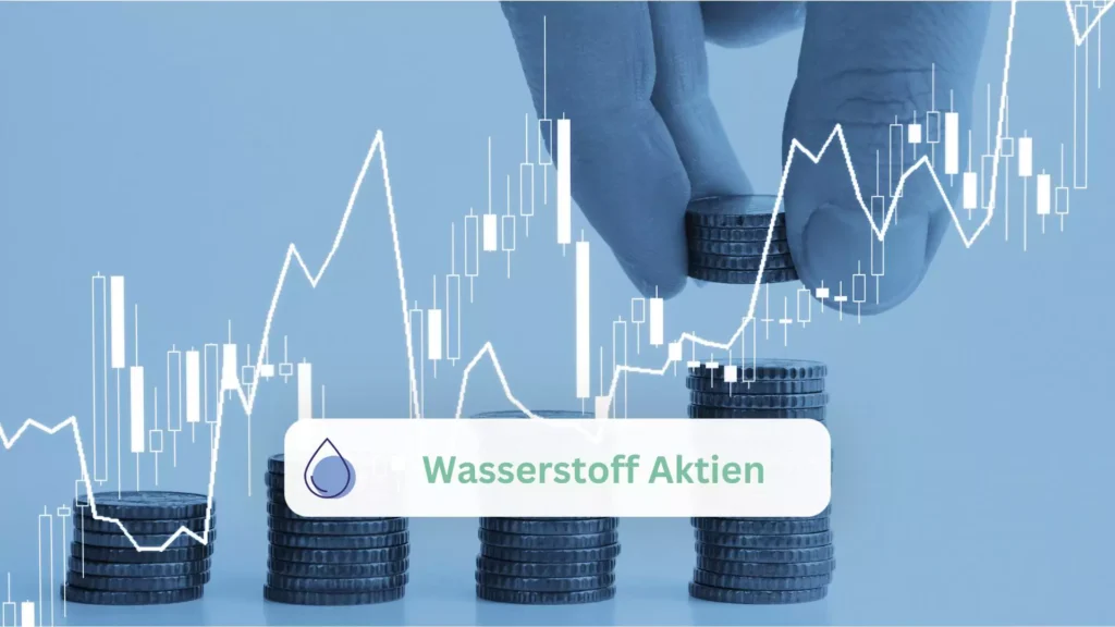 investmentgraph mit aufschrift in wasserstoff aktien investieren