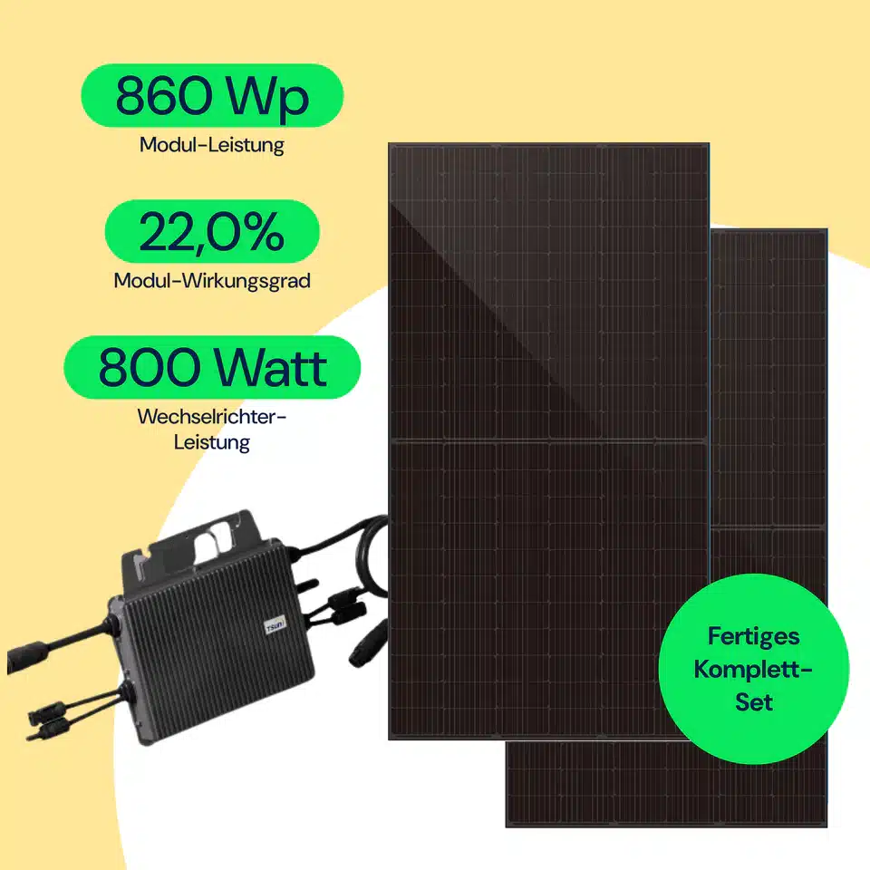 AC Solar Balkonkraftwerk 2 Module 800 WP