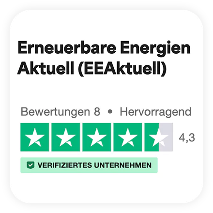 trustpilot badge erneuerbare energien aktuell