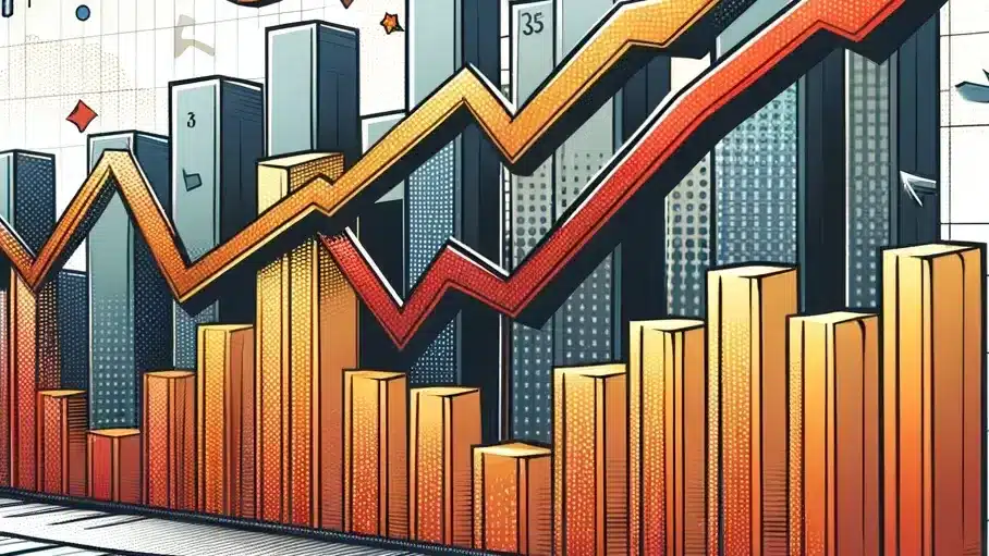 Roter Graph Comic