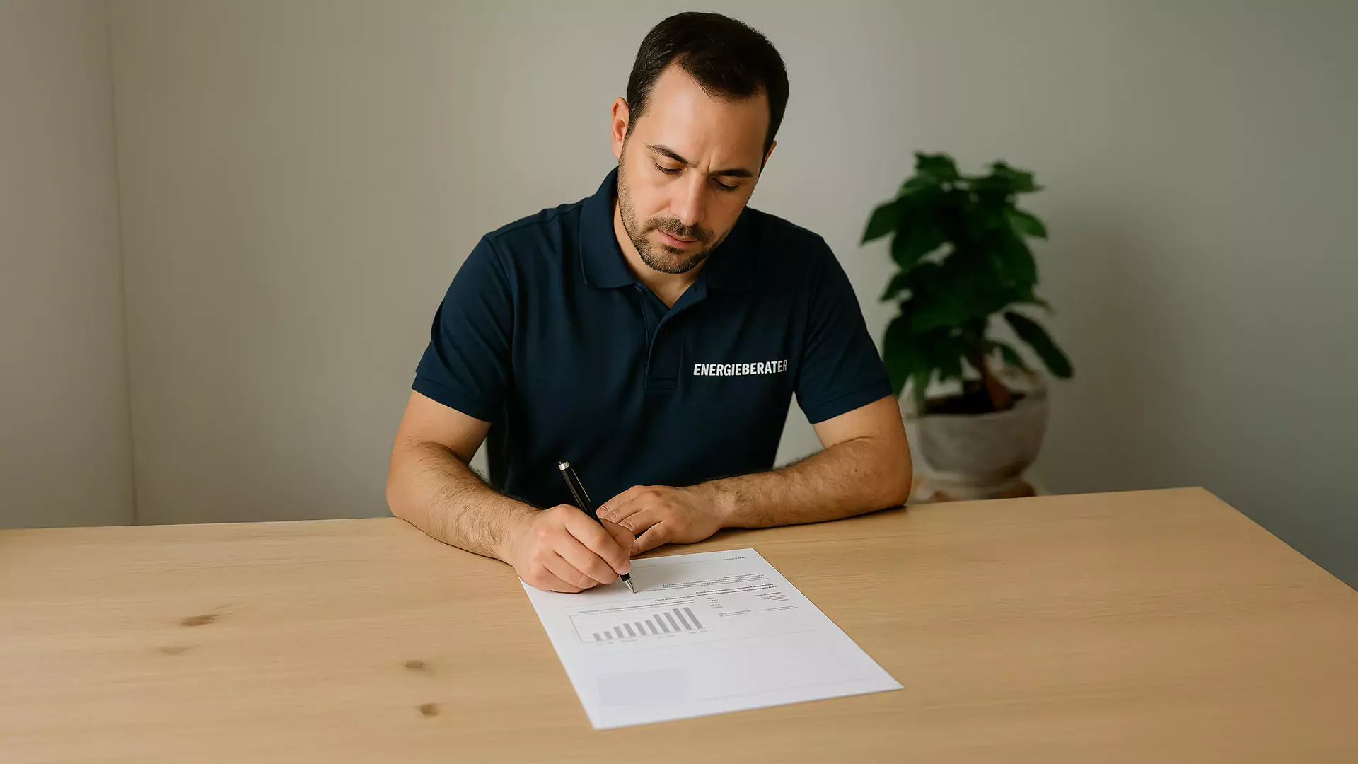 Energieberater schreibt Bericht für iSFP