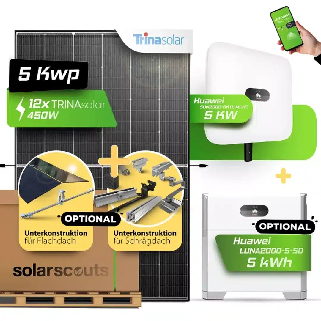 5 kw huawei solaranlage mit speicher
