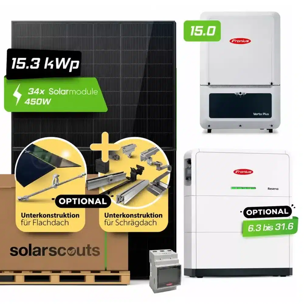 15 kwp fronius ja solar komplettset