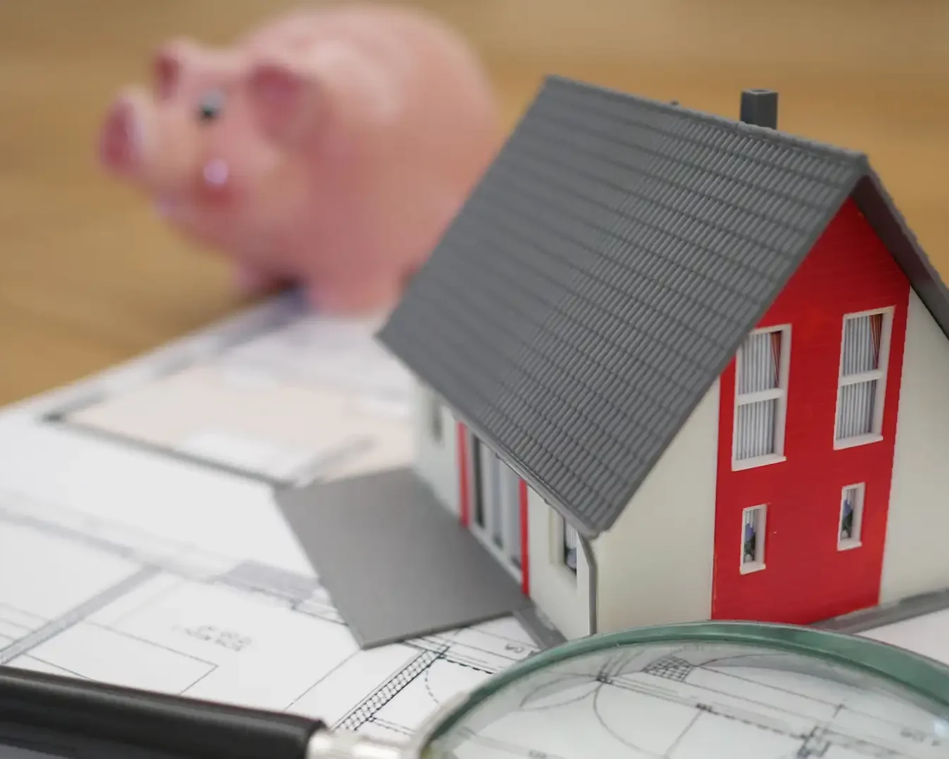 Förderplan für Heizung Haus mit Sparschwein