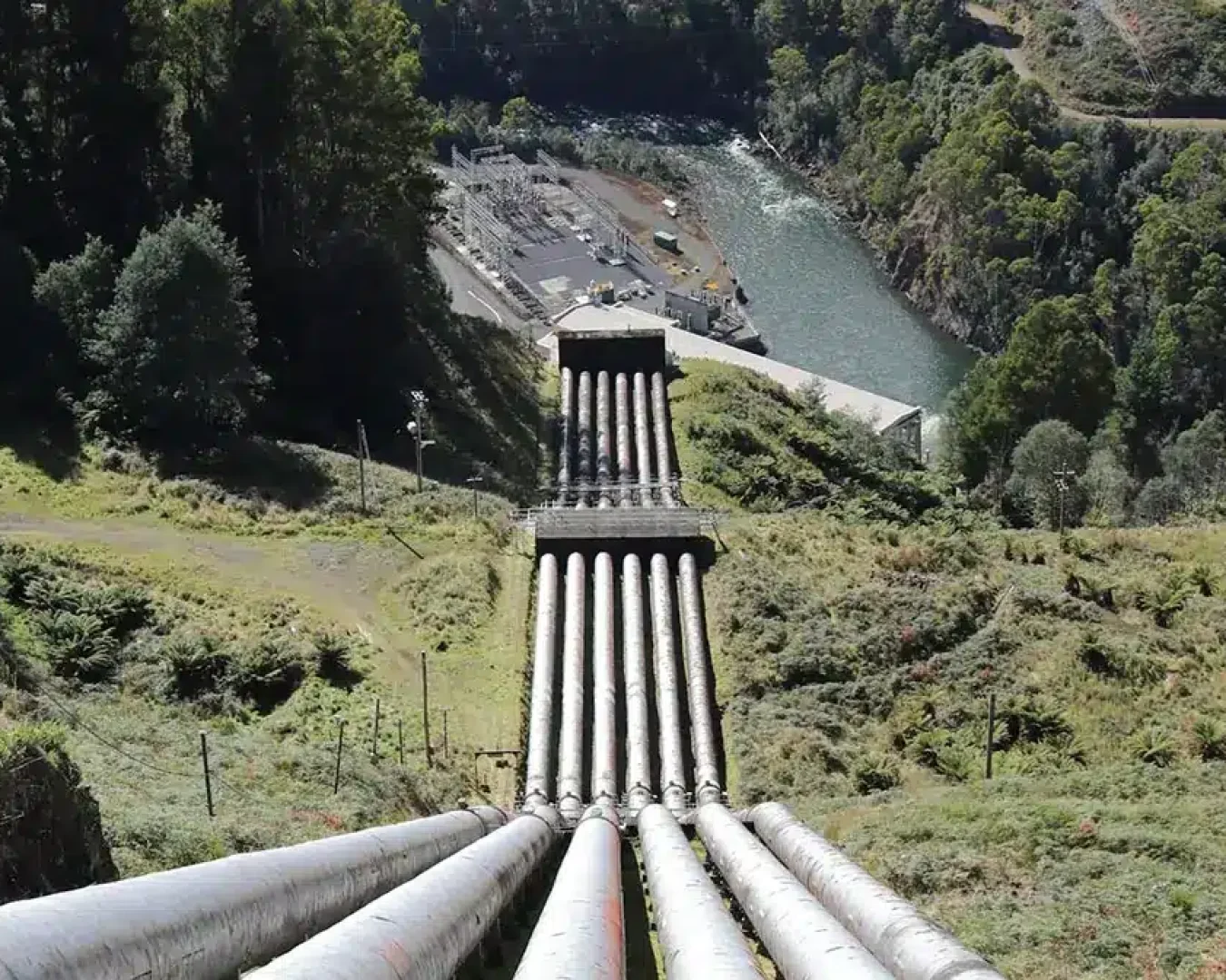 Wasserpipeline für Wasserkraftwerk